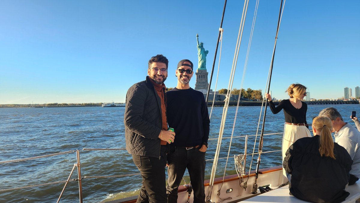ModusMade's tweet photo. Last week, we joined like-minded digital leaders for a sail around the New York Harbor and an inspiring conversation with our CIO, @digitalcaduceus and legendary car designer, Jason Castriota.

💡These experiences seed innovate thought and the big ideas that make the future. 💡 https://t.co/Mag2k5oYOl