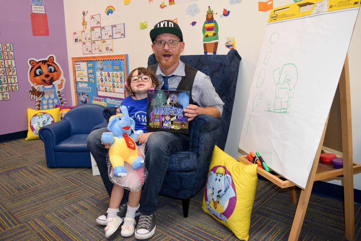 makeawishsfla's tweet image. Quinn, a 5-year-old with leukemia, wished to have a storybook written about her. @superfredd and 40 children’s book authors wrote “Quinn’s Monsters” featuring Quinn and her stuffed animals. Quinn received a life-saving bone marrow transplant and is currently in full remission.