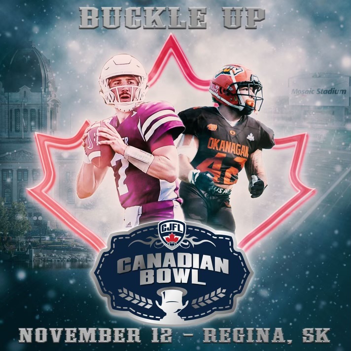 The CJFL National Championship Game is coming to Mosaic Stadium on Nov 12.  The Regina Thunder will host the Okanagan Sun at 1:00pm. Both teams are undefeated: A match up like no other! Tickets and sponsorship opportunities are now available. 2022CanadianBowl.com