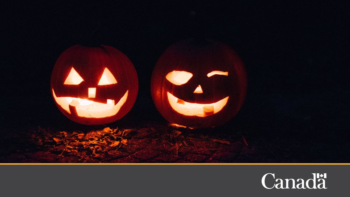 Before #TrickOrTreating, remind your kids about food safety: • Discard homemade treats • Discard candy with damaged wrappers • When in doubt, throw it out! More tips: canada.ca/en/health-cana… Have a safe and fa-boo-lous #Halloween!