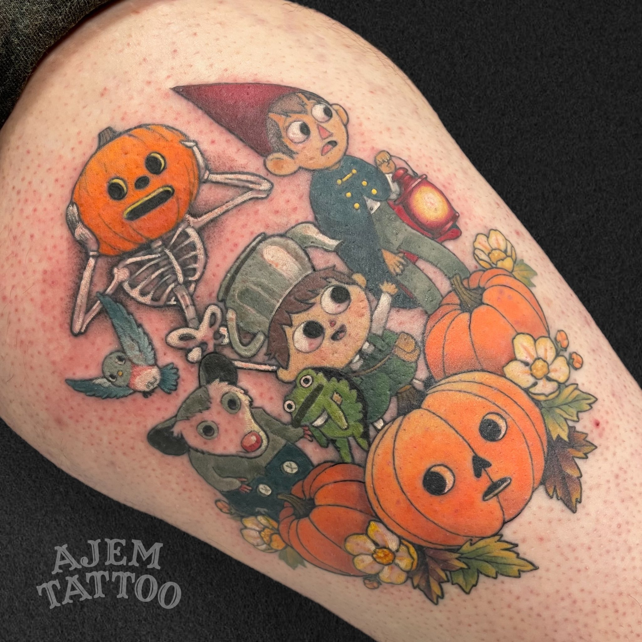Dear Ed on X: "A little Over the Garden Wall tattoo I finished up a bit ago and a little me in a pumpkin dress. Happy Halloween ✨ https://t.co/9revSKKkCu" /
