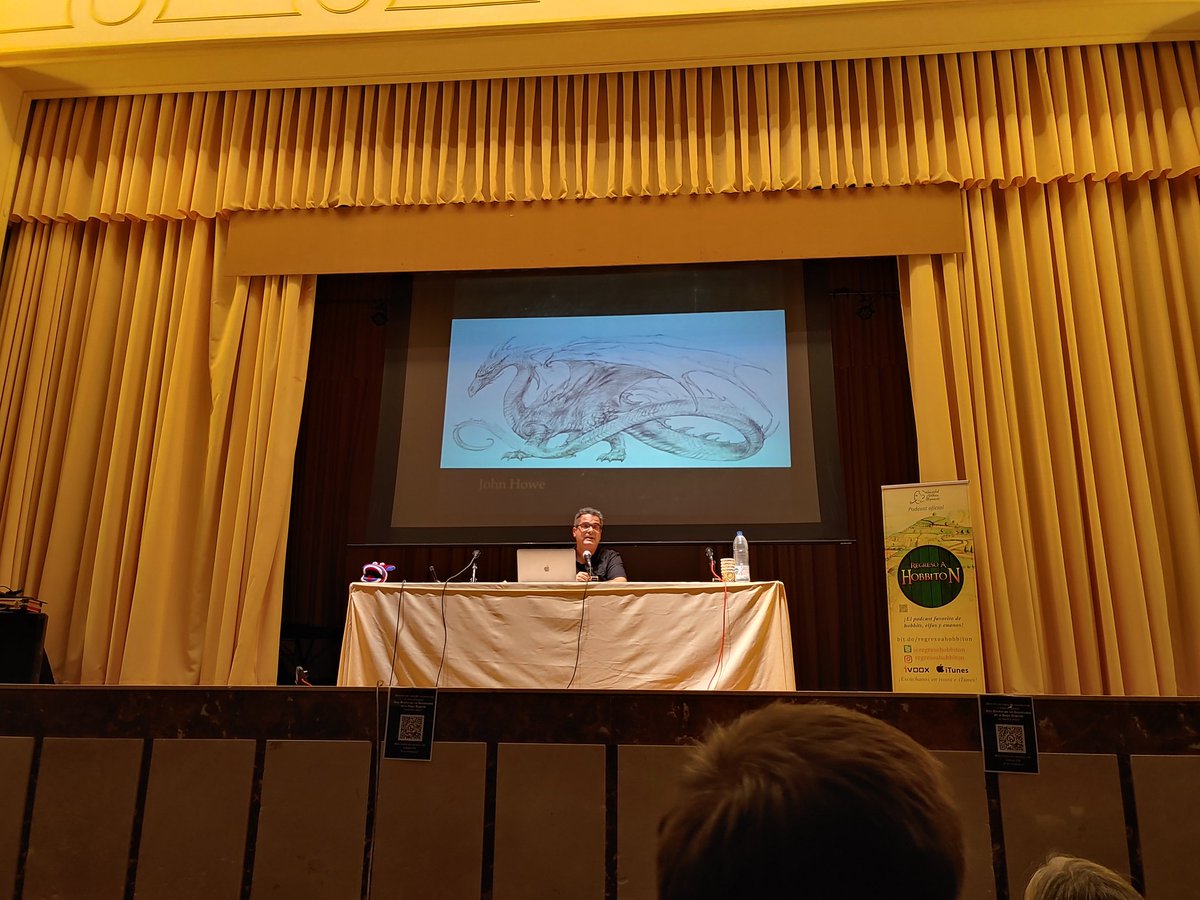 Monigliani's tweet photo. Ahora escuchando a mi amigo @tomashijo hablando de su experiencia como ilustrador inspirado por la obra de #Tolkien.
#EstelCon2022 #MorgulCon @SocTolkien https://t.co/sHYZpaW55n