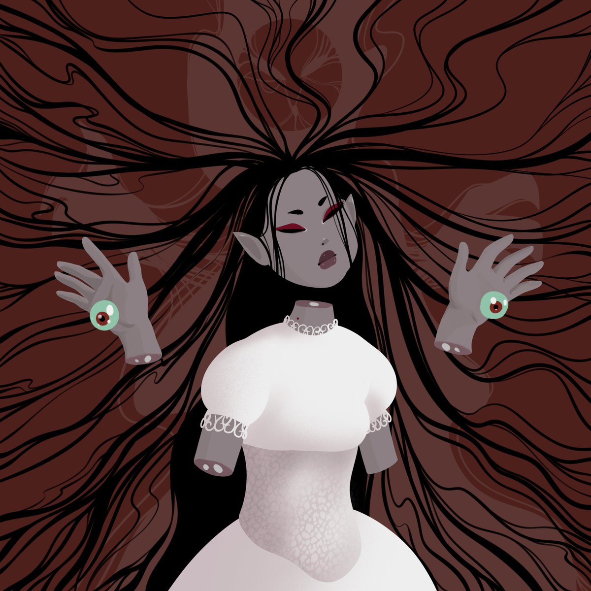 Happy halloween friends. ⛓️🕯️🍷 There are 3 illustrations special for today.