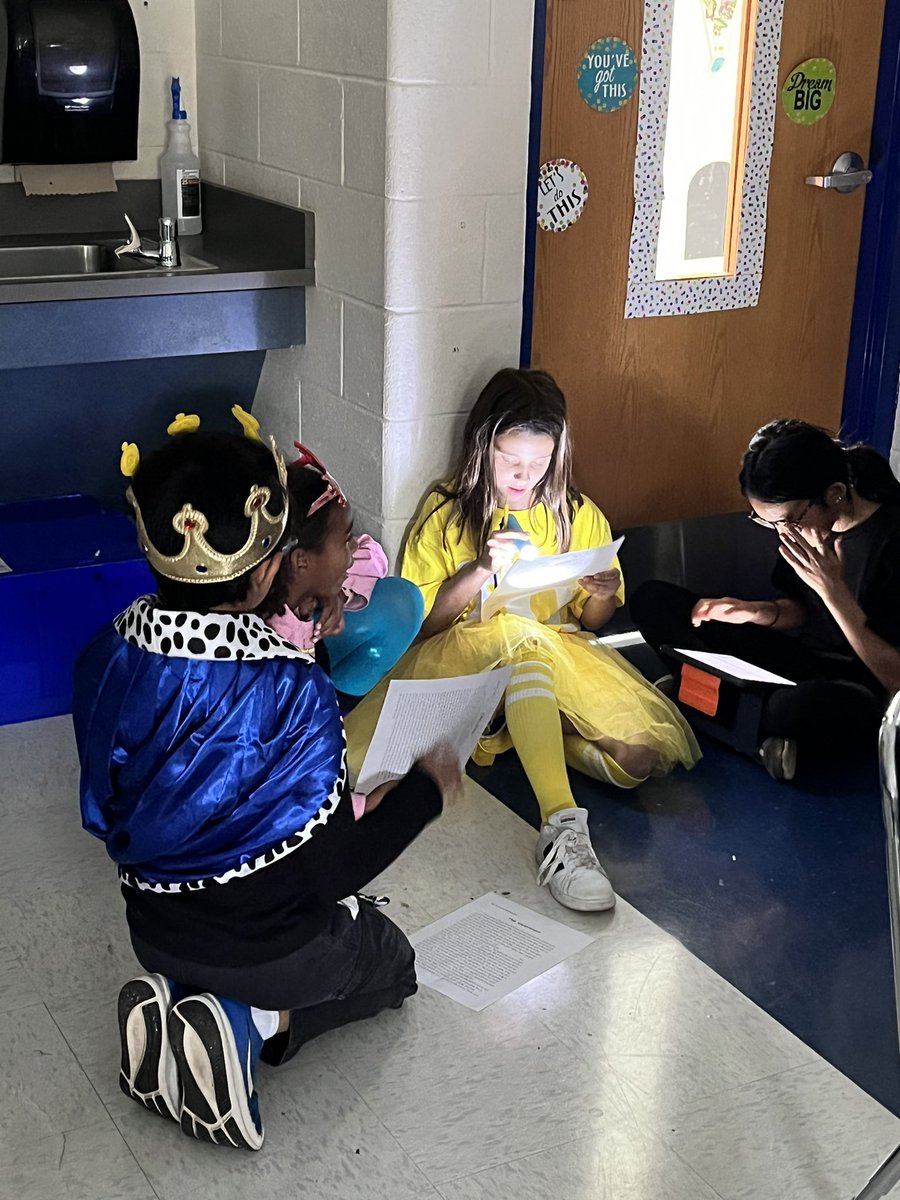 Wrapping up our October Narratives by reading our spooky stories by flashlight 🔦 Happy Halloween! 👻