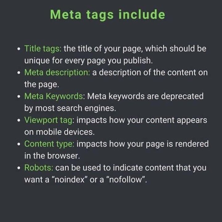 NetworkItm's tweet image. WHAT IS META TAGS?
#computerscience #seo #webdevelolment #softwaredevelopment #html #metadata #metatags #css #programming #coding