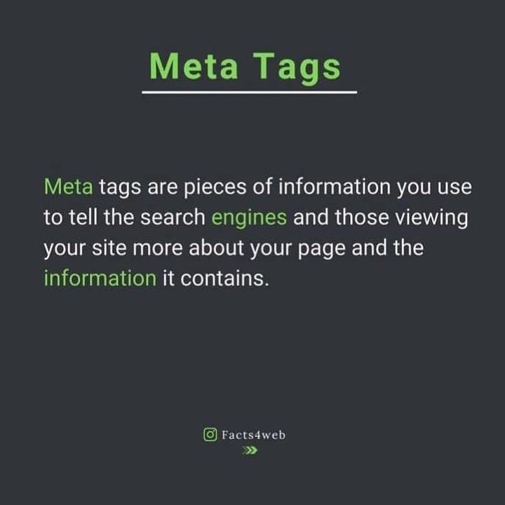 NetworkItm's tweet image. WHAT IS META TAGS?
#computerscience #seo #webdevelolment #softwaredevelopment #html #metadata #metatags #css #programming #coding