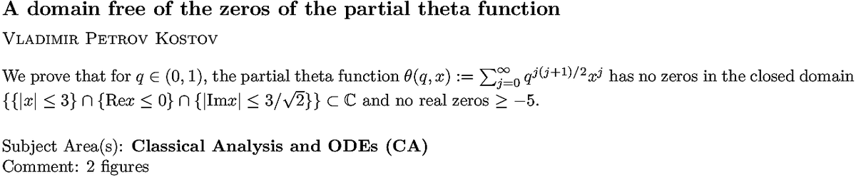 arxiv.org/abs/2210.16214…
V P Kostov
A domain free of the zeros of the partial theta function