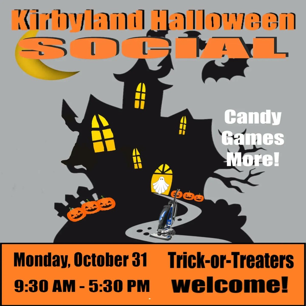 Happy Halloween 🎃🦇👻
Our Halloween Social is today 9:30am-5:30pm
ALSO recieve 15% OFF your entire purchase today if you are in costume! #kirbyland #KIRBY #Reno #Kirbyvacuums #Halloween #spookyszn