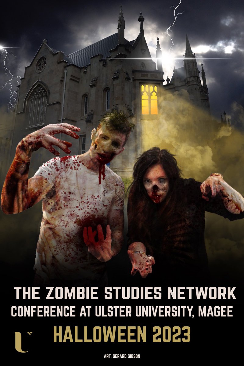 PoppyWilde's tweet photo. A Halloween reminder for #ZombieStudies scholars, fans, creators, and makers! See attached CFP in images (with alt text) for @zombie_studies 2023 Halloween conference @UlsterUni organised by @Vic_McC and @PhysCstudy. Hoping to rep @MyBCU @bcumedia with a collab with @WillJC18! https://t.co/7QX88friZT