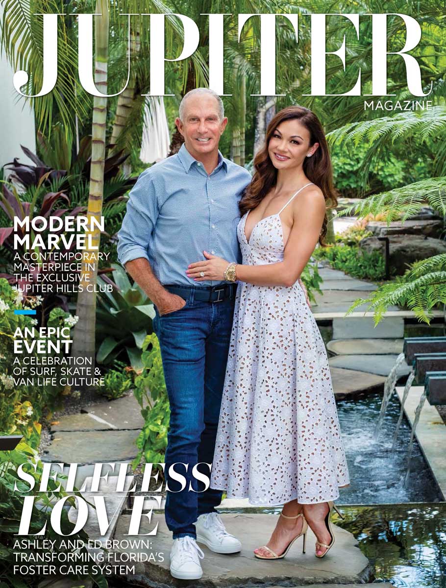 JupiterMagazine's tweet image. Love and family make a house a home, and few people embody this more wholly than November cover stars and founders of the Selfless Love Foundation, Ashley and Ed Brown. Read more in this month's issue. Cover shot by Jerry Rabinowitz; Story by Paige Bowers.