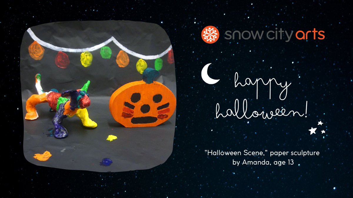 A very Happy #Halloween from the Snow City Arts team!