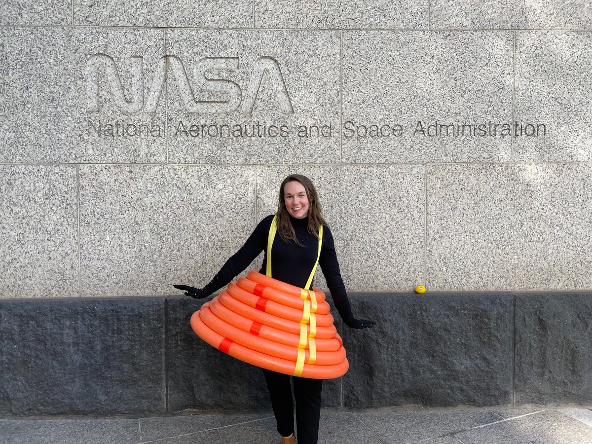 Still looking for an out-of-this world costume? 🎃 With our Low-Earth Orbit Flight Test of an Inflatable Decelerator or LOFTID #NASACostume, you’ll come in hot to every party this #Halloween! Here's how to make your own heat shield attire: go.nasa.gov/3fjxcTO