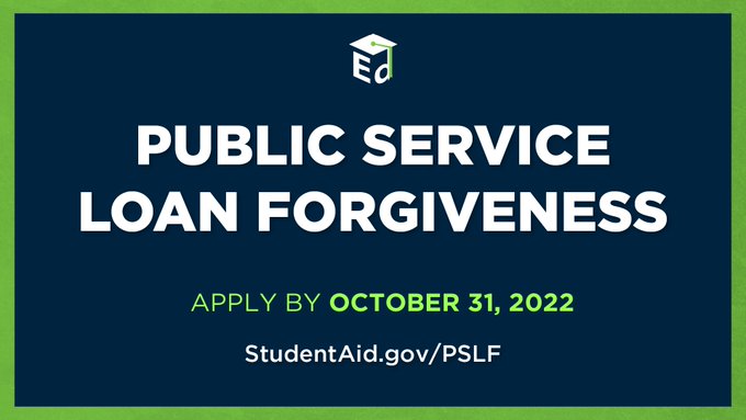 The limited waiver for PSLF closes today. If you haven’t applied, go now. Studentaid.gov/pslf