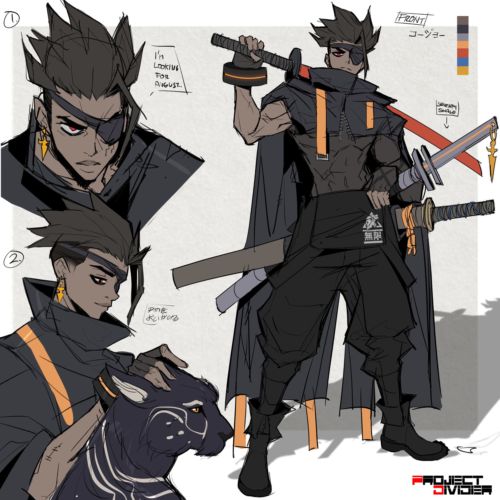 Mitch Divider on X: Kojo the bounty hunter. A character sheet