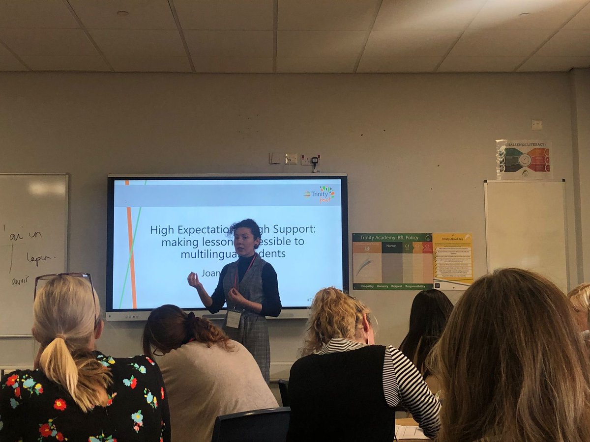 TrinityAcademyL's tweet photo. The legendary @JKolota had a packed room for her presentation. Thoughtful and impactful as always. 🌟💜 #TrinityFest2022 https://t.co/R7gFJPYOKb
