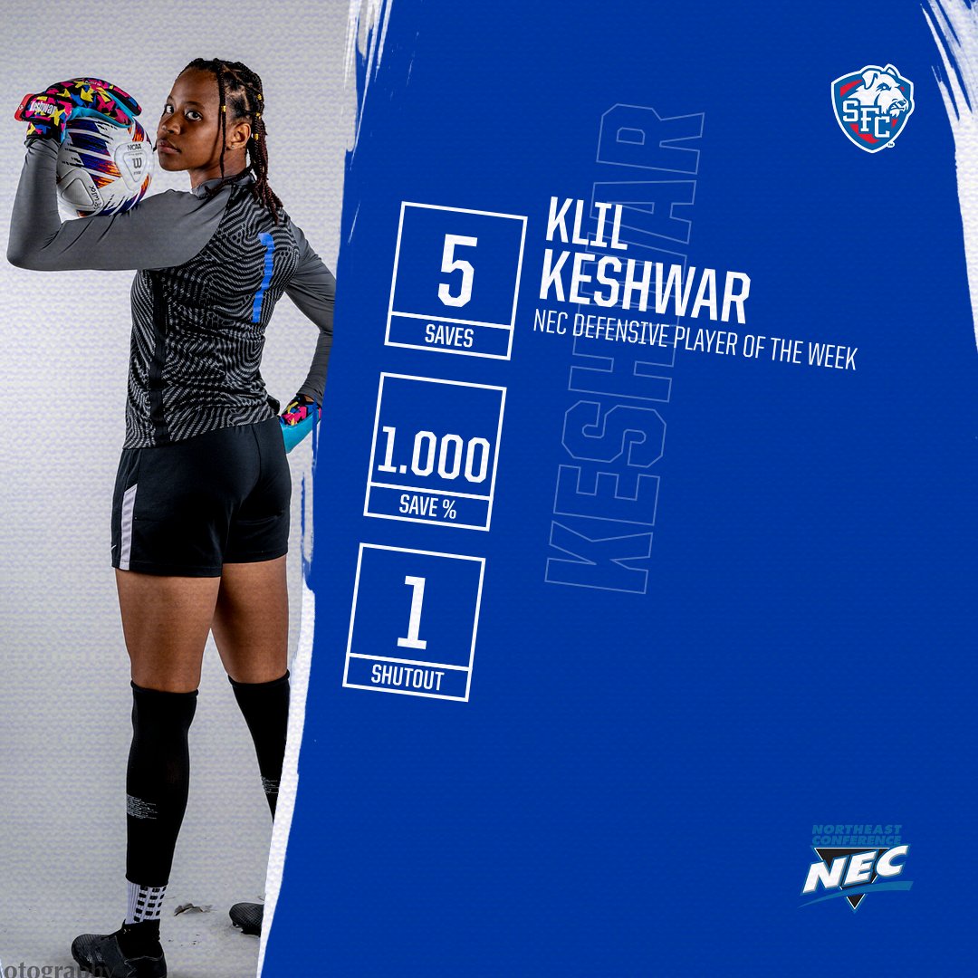 SFBK_WSoc's tweet photo. We've got TWO recognized by the Northeast Conference this week! Both were huge in helping us grab the 1-0 shutout over LIU👏

#BrooklynTough | #NECWSOC https://t.co/LrZDOV8hGP