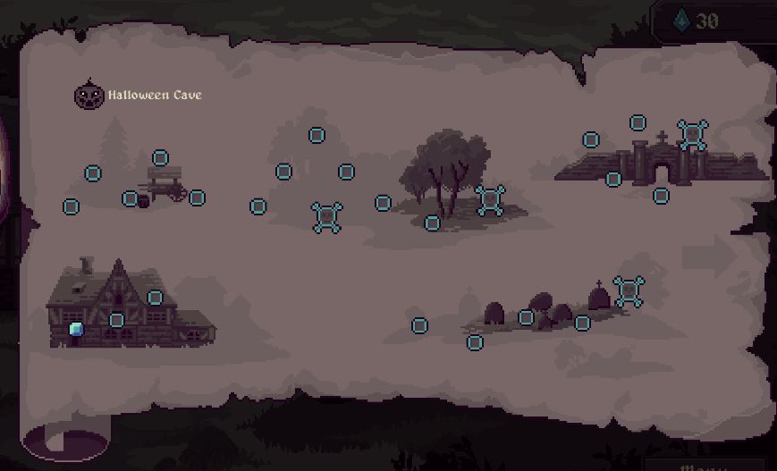 ColdwildGames's tweet photo. The Crown of Pain 0.10 Patch is here with a spooky surprise: Halloween Cave! 🎃

learn more here: https://t.co/WIWlnSzHrO

#crownofpain #patch #Halloween #indiedev #pixelart https://t.co/bztuBpo1bN