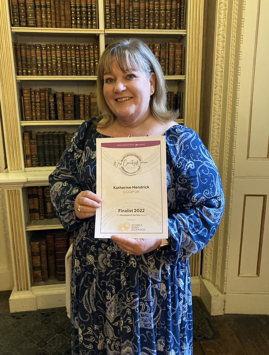 Jo_Higson's tweet photo. So this was today! My @coopuk Member Pioneer Kath has been through several round to reach the final of the West Country Women in Business Employee of the Year Awards. Out of thousands of initial nominees, she’s through to the last three.
#SWCoopMP #BeingCoop #ShesAStar https://t.co/3TowmBRkCW