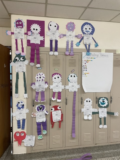 SMFSchools's tweet image. The 4th graders at Echo Hills showed off their creative talents by making &quot;Subtraction Monsters!&quot; How perfect for today?! 
They estimated first, solved by using two different strategies, and then checked with addition.  #MathMonsters @EchoHillsElem