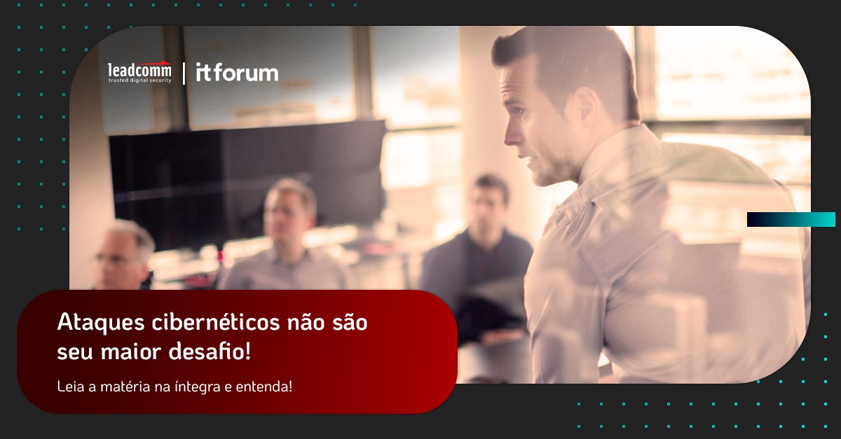 Leadcomm's tweet photo. A cibersegurança faz parte da estratégia da sua empresa?

Em matéria para o IT Forum, nosso CEO, Ilton Duccini, explica quais são os principais desafios dos líderes de Segurança Digital, assim como as formas de superá-los. Leia em https://t.co/03ljxwSyCT

#Leadcomm #CyberSecurity https://t.co/QhstdqKtPH