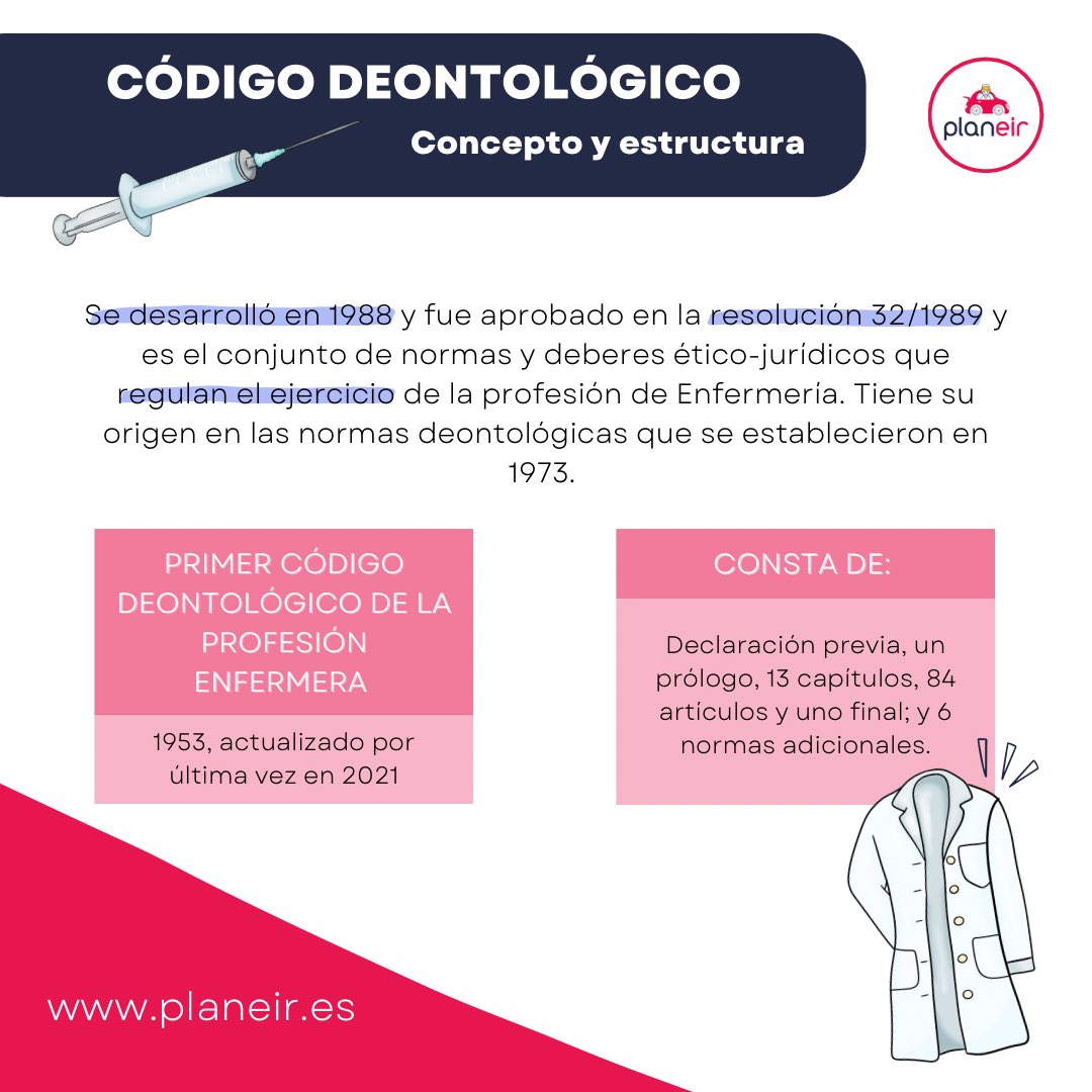 planEIR's tweet photo. Ética y legislación ha sido uno de los temas que hemos visto esta semana.
📖 El código deontológico de la enfermería recoge las reglas generales de la moral que tod@ enfermer@ debe seguir.
👉🏻 ¿Preparad@s para una nueva semana?
#planeir #enfermeria #enfermera #ope #eir https://t.co/VrDTVIbCXs