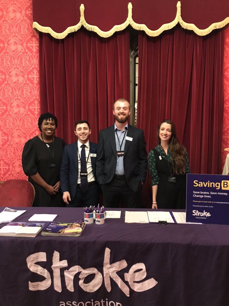 Our @TheStrokeAssoc team are in the House of Lords ready to talk to MPs and Peers about #SavingBrains using #thrombectomy treatment
