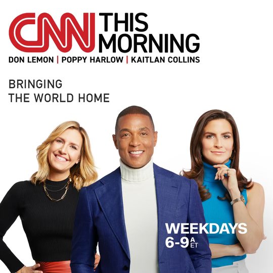 Didn’t you know we always wanted to wake up at 3am? 😉 We can’t wait to see you tomorrow morning at 6am ET! @cnn #CNNThisMorning ☀️@donlemon @kaitlancollins