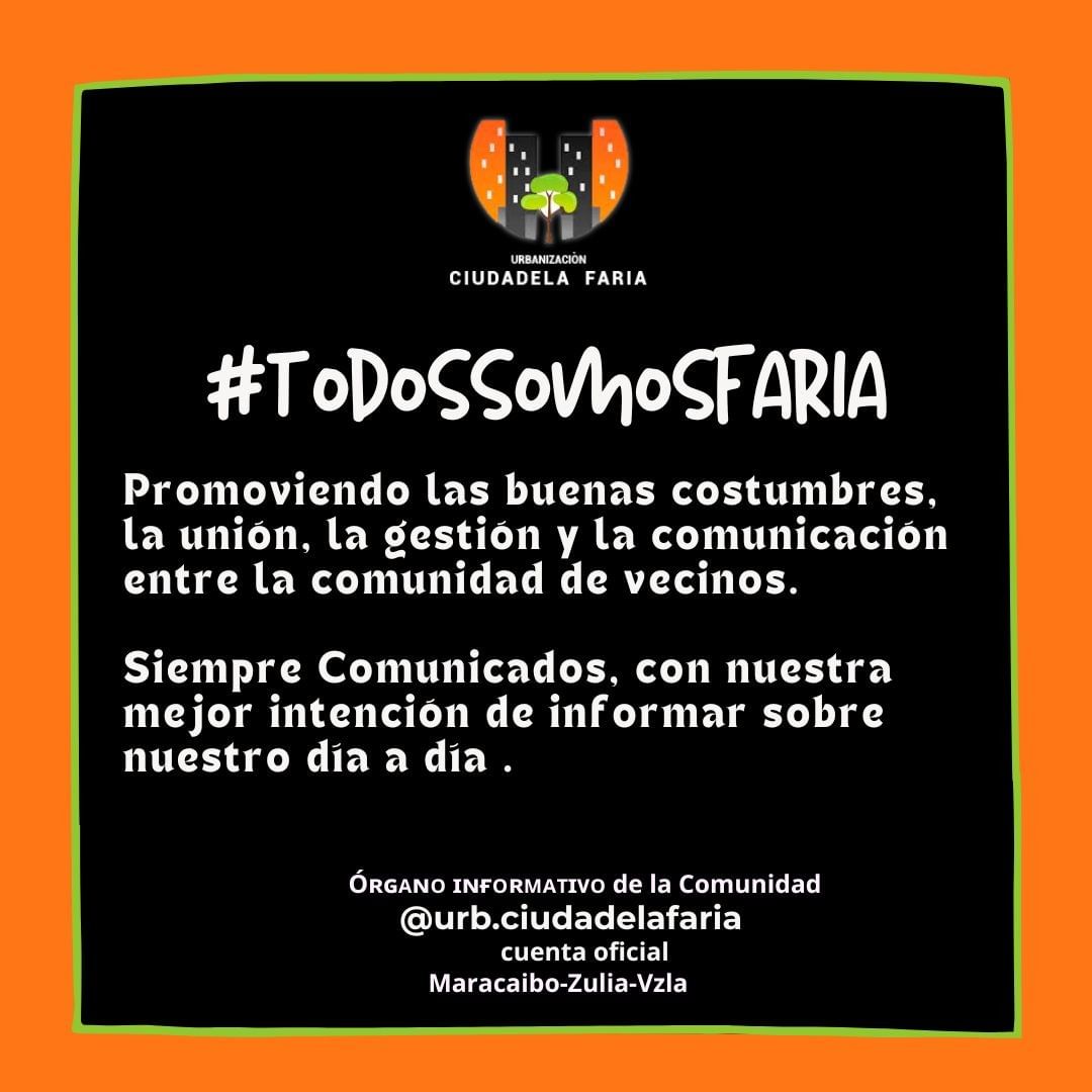 ciudadelafaria's tweet photo. @urb.ciudadelafaria 

Cuentale a tu vecino que somos el organo informativo de la comunidad, que no se pierda de nuestras noticias o actividades. https://t.co/3COJkVaonp