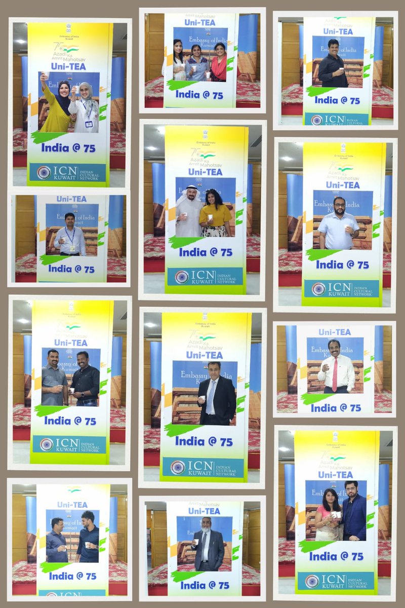 indembkwt's tweet image. Glimpses of #UnityRun, #UnityChain, #Uni-TEA and #Janbhagidari activities held in the run-up to the #NationalUnityDay2022 with enthusiastic participation of Indian community and friends of India in Kuwait.  @MEAIndia