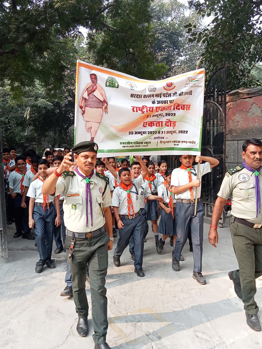 Unity Run by Evergreen Sr Sec school Vasundhara enclave Delhi  ⁦<a href="/PMOIndia/">PMO India</a>⁩ ⁦<a href="/YASMinistry/">YAS Ministry</a>⁩ ⁦<a href="/_NSSIndia/">NSS India</a>⁩ ⁦@Nyksindia⁩