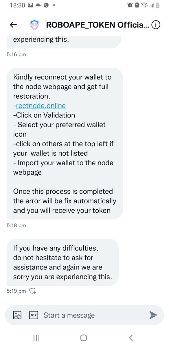 bagsofjames's tweet photo. @ROBOAPE_TOKEN Any advise on this from the official support https://t.co/UoiyvFVfHe