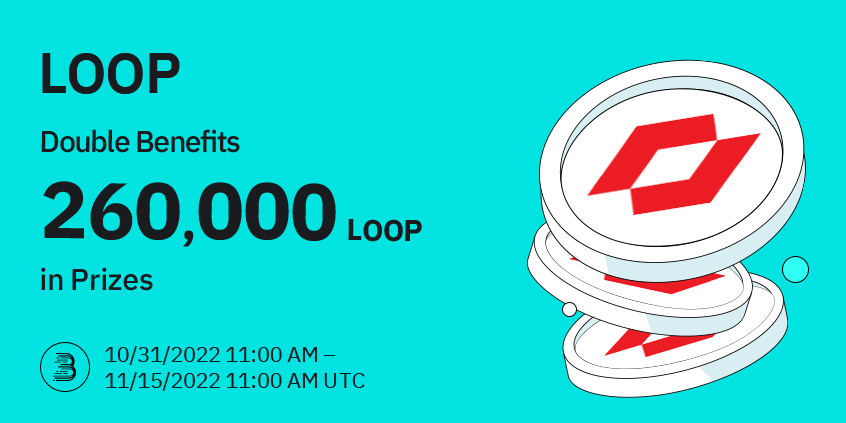 BitMartExchange's tweet photo. 🔥Loop Network (LOOP) @LoopNetwork3 has been listed on #BitMart at 11:00 AM on May 30, 2022 UTC! 

🥳To reward the community members for their support, we are giving away 260,000 LOOP in Trading Competition and Trade to Share events!

Learn more: https://t.co/ezzPedNQZx https://t.co/qLEE10GOYI