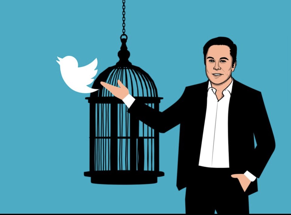 “KUŞ ÖZGÜR” Twitter birleşmesi tamamen tamamlandı. Elon Musk artık Twitter'ın tek yöneticisi, önceki tüm direktörler artık görevde değil.