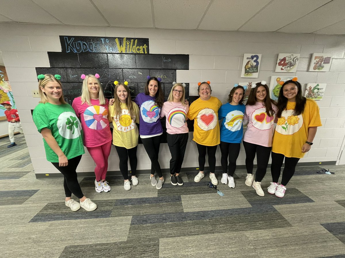 cgoodrich112's tweet photo. These Care Bears really fit their name. Our Special Education department are the caring role models we all need in our lives! #wt112 #BetterTogether https://t.co/dd8XRn1ypX