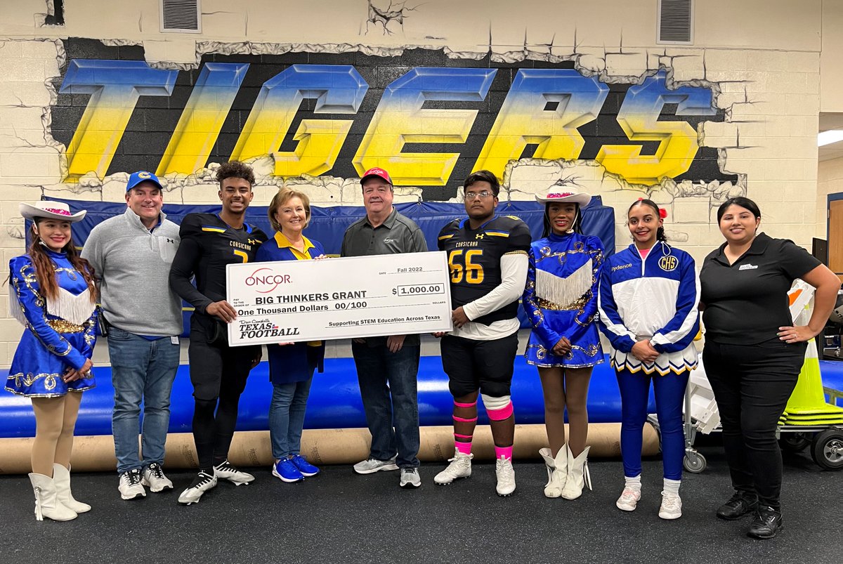 Corsicana ISD had the honor of being one of six schools across the state to receive a shot in the academic arm. Representatives of Dave Campbell’s Texas Football and Oncor were on hand Friday night to make a $1,000 presentation to the CISD. Read more here: bit.ly/3TTg5qT