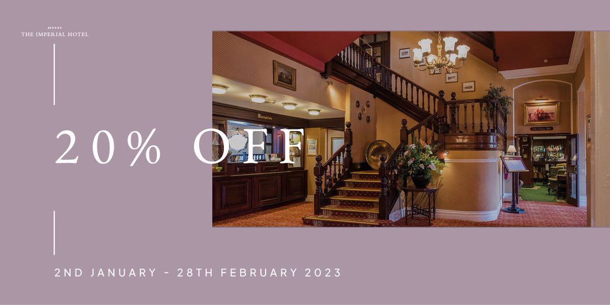 𝙂𝙧𝙚𝙖𝙩 𝙉𝙤𝙫𝙚𝙢𝙗𝙚𝙧 𝙎𝙖𝙫𝙞𝙣𝙜𝙨 𝙖𝙬𝙖𝙞𝙩! 

Escape the hustle and bustle of everyday life and join us during the cosy months of winter. 

2nd January - 28th February 2023 | 3 nights Dinner, Room &amp; Breakfast from £72 per person per night