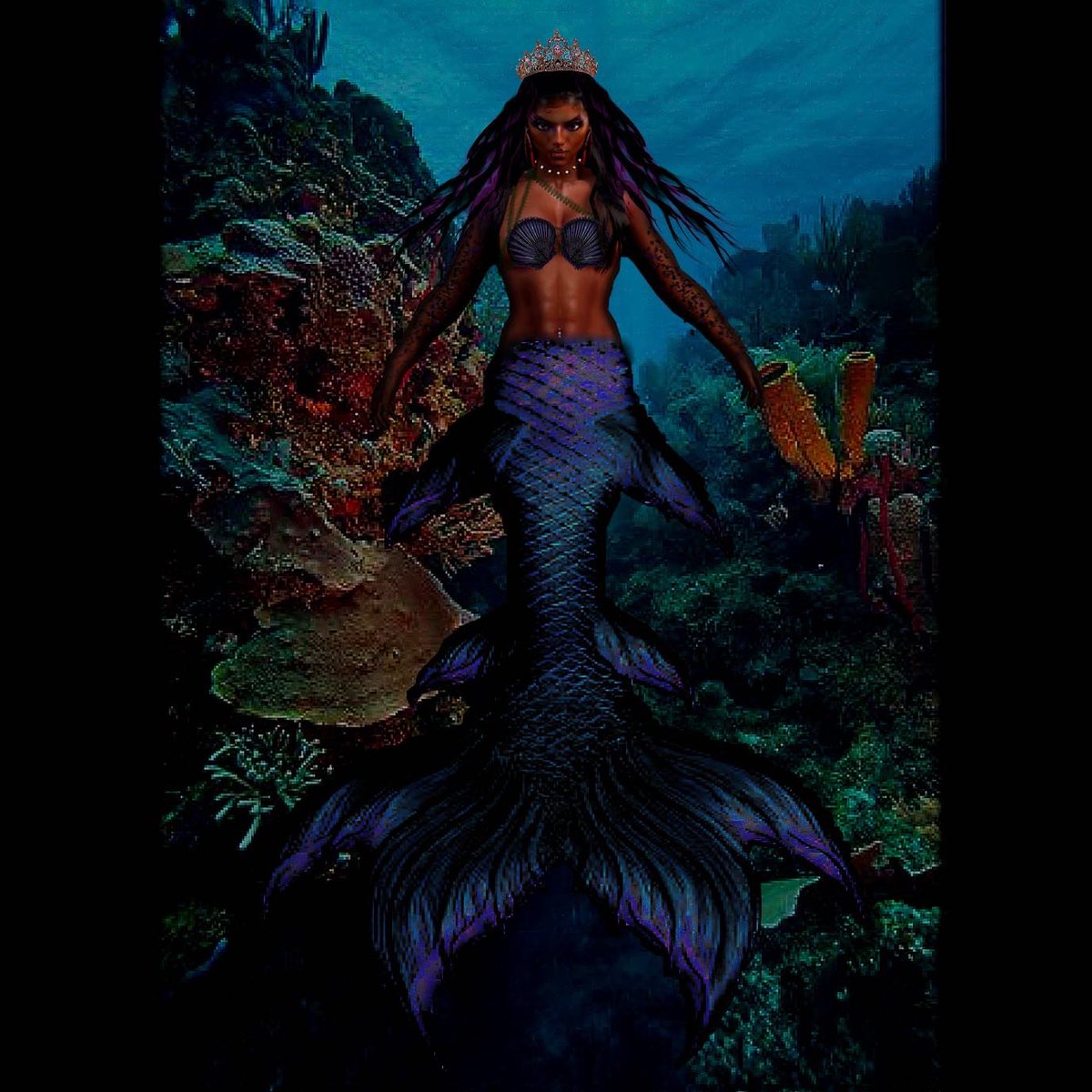 Kamriroy's tweet photo. The Worlds My Oyster, Im the Pearl 🧜🏾‍♀️💅🏾 Happy Halloween!!! 🫶🏾🕷️ https://t.co/xMQPLgOBs4