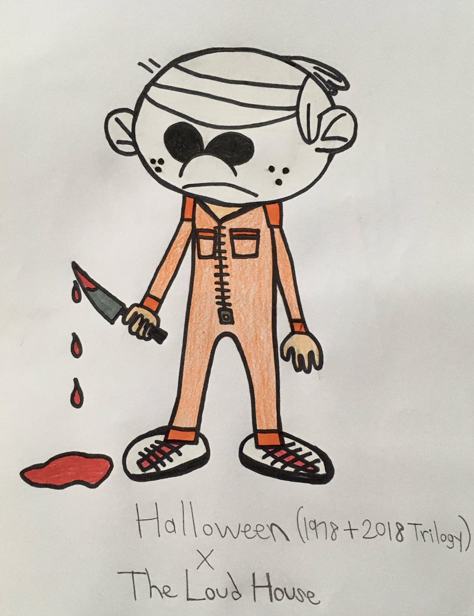 A special Halloween drawing I made for all #TheLoudHouse fans for this year. #Nickelodeon #TheLoudHousefanart #thereallyloudhouse #LincolnLoud #MichaelMyers #HalloweenEnds #voiceacting #halloweenseason #HorrorFan @FanpageOfTLH @Ryan_Treasures @JJRavenation52 @brutalpuncher1
