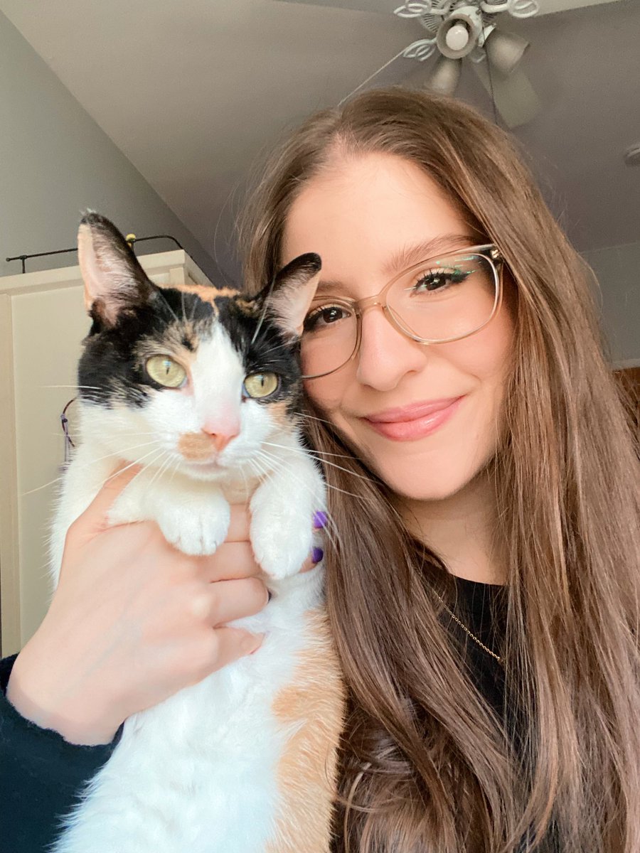 ridiculiss's tweet photo. happy halloween from me and abbey 🎃 🧡 follow my twitch to see abbey live on catcam! #dbd #deadbydaylight #dbdstreamer #twitch #dbdclips #cat #calicocat #pcgamer #gamergirl #pc #smallstreamer #twitchaffiliate https://t.co/hwsZiqiQhm