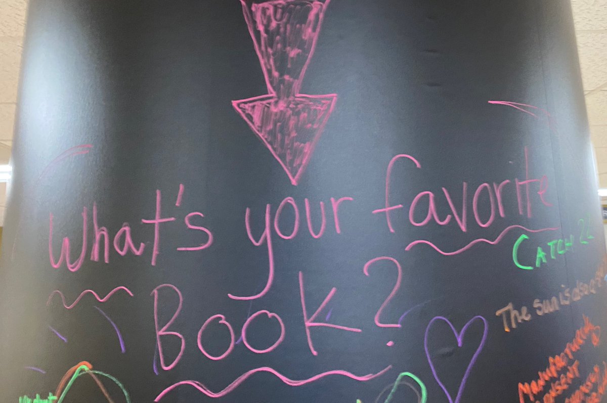 Have you visited the library recently? See the new chalkboard pillars in the lobby. Add your thought and check back here throughout the week to see if your response is posted!