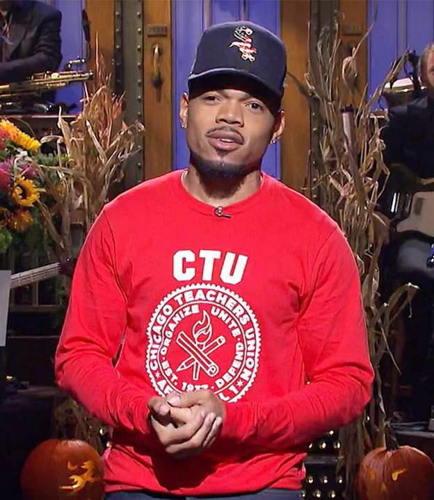 Brandon4Chicago's tweet photo. Yo @chancetherapper they said I had 24 hours or else there would be consequences and repercussions. I had to do it. Happy Halloween to all!! 🎃 (h/t @spiceadams #spicegot24hours) https://t.co/4nakBKOM5Q