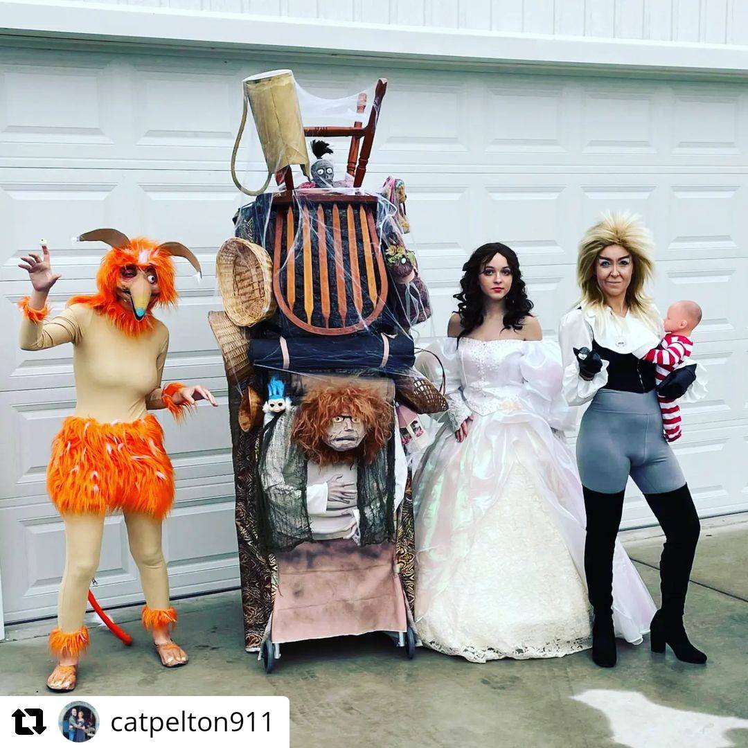 @catpelton911 awesome group cosplay! #Repost • • • • • • Once upon a time, there was a beautiful young girl whose stepmother always made her stay home with the baby. #halloween #2022 #thelabyrinth #goblinking #halloweenfamily #tobey #jimhenson instagram.com/p/CkWuV4AO8fE/…