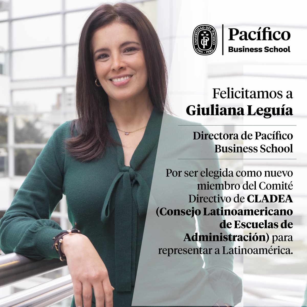PacificoBS's tweet photo. #OrgulloPBS | En la Asamblea Anual de CLADEA, Giuliana Leguía, directora de nuestra escuela, fue elegida como nuevo miembro de su Comité Directivo para representar a Latinoamérica durante el período 2022 - 2025. ¡Felicidades! https://t.co/JK2JskMZBn