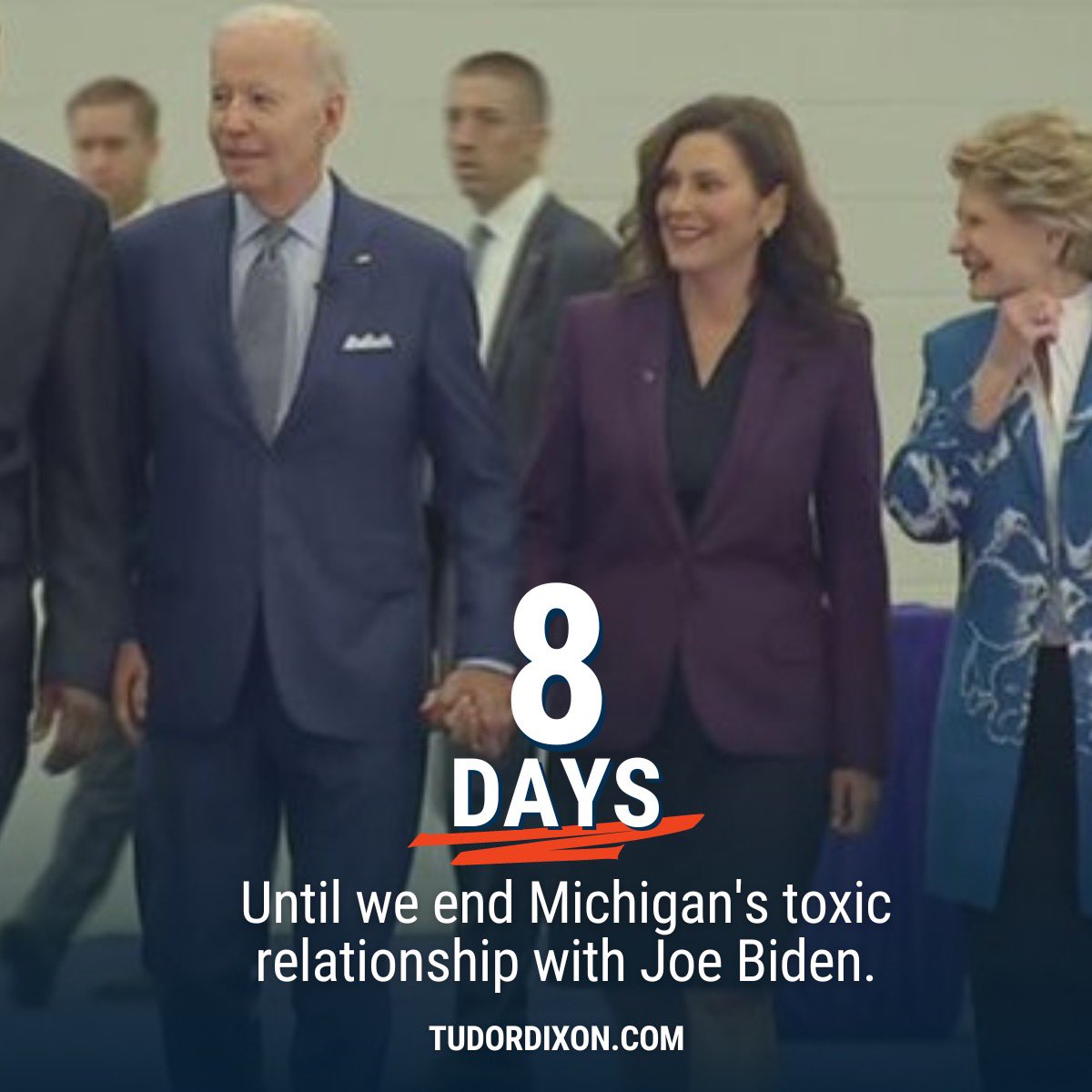 8️⃣ days until Election Day. Michigan can no longer thrive with the Whitmer-Biden agenda dragging our state down. We must take our state back on November 8th. #VoteDixon
