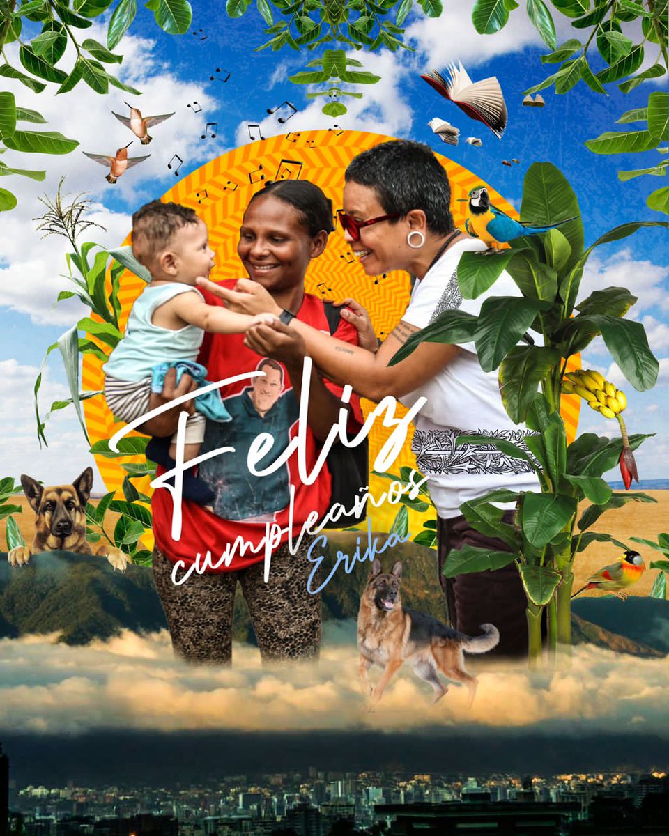 GabrielRPsuv's tweet photo. Felicitamos a nuestra jefa @ErikaPSUV en su cumpleaños, mujer de mil batallas, leal a cabalidad, fiel defensora del legado del comandante Hugo Chávez siempre en defensa de la soberanía de la Patria
#LulaYMaduro
@NicolasMaduro 
@chavezcandanga https://t.co/S6noqgmAqx