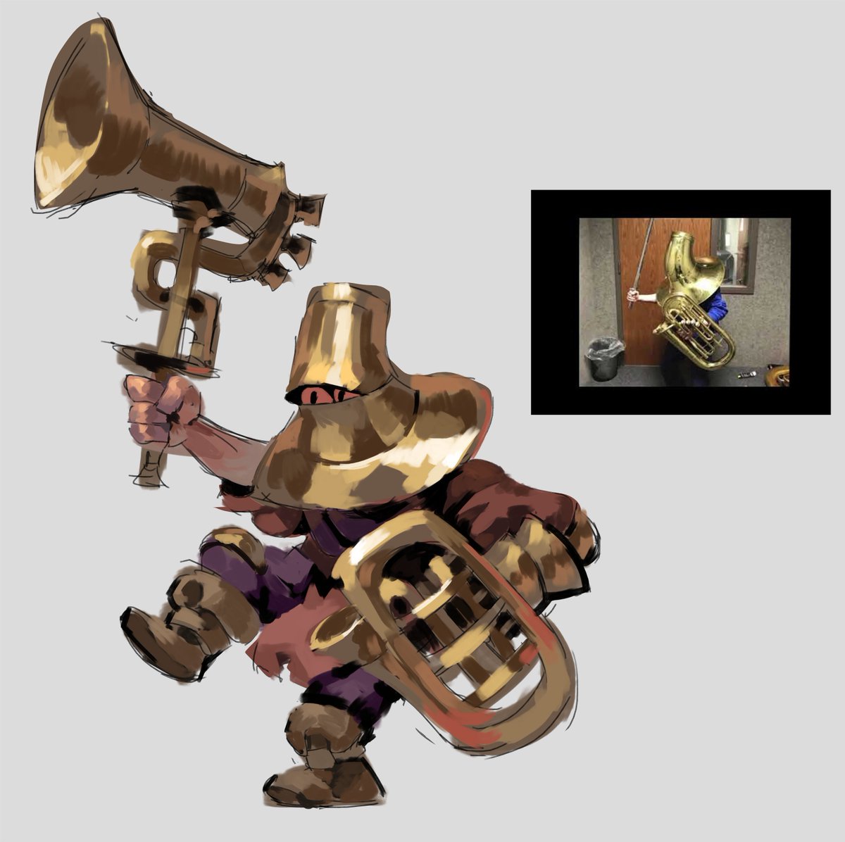 CaptainPacito's tweet photo. Since it's a special day, I'm gonna add another tuba knight to the bundle, which one you guys think should be it? https://t.co/g7A9cVmAxe