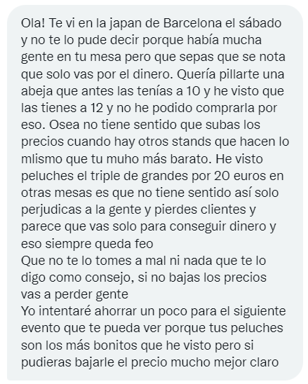 Pues menos mal que no me lo dijo en el evento...