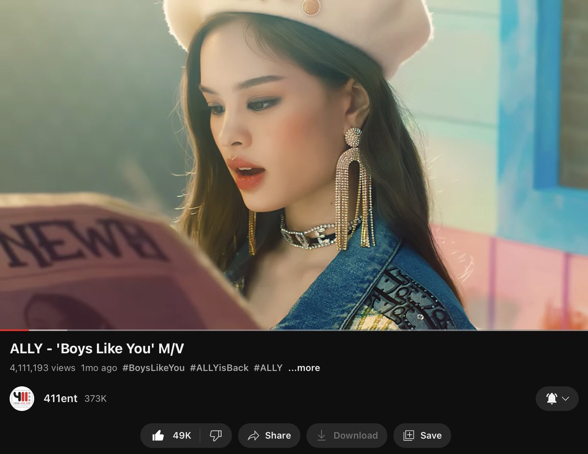 allysrecords's tweet photo. [UPDATE] ALLY - 'Boys Like You' M/V

This video has surpassed 4 million views on youtube already

วิดีโอเพลงนี้มียอดรับชมถึง 4 ล้านวิวเป็นที่เรียบร้อย

🎉CONGRATULATIONS! @allynitibhon 

🎬 https://t.co/ERICZgJaAy

#ALLY #ALLYsONLY #allynitibhon #แอลลี่
#ALLYisBACK #BoysLikeYou https://t.co/qDnQZ24XT2