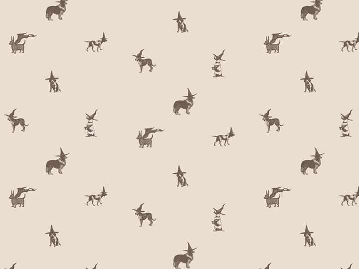 Astek_Home's tweet photo. Our Good Dog vintage wallpaper pattern got a spooky makeover just in time for Halloween. Tap the link below to shop the original design! 

https://t.co/jGgDbmZdVK https://t.co/AyDCwZt8Gb