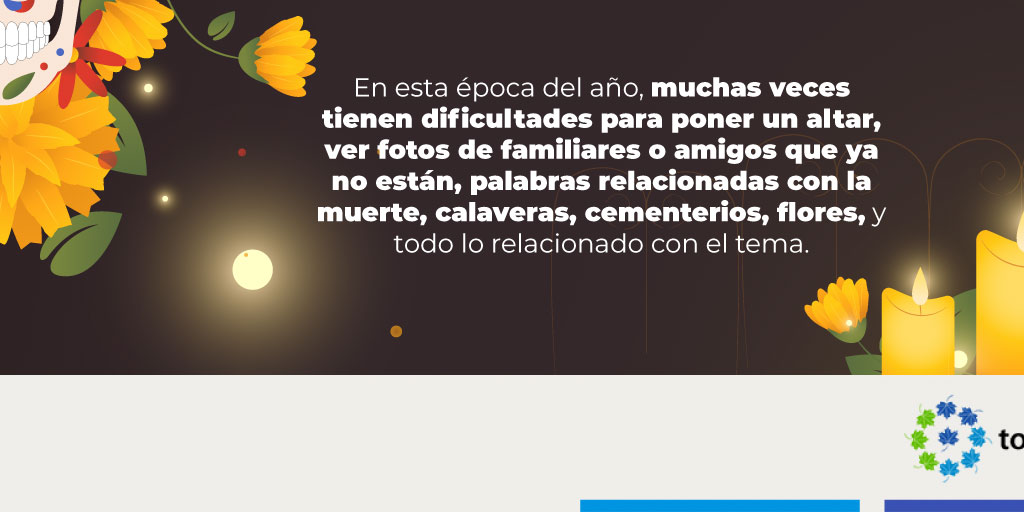 TocMexico's tweet photo. El #DíaDeMuertos y #Halloween son grandes fechas para trabajar el superar la idea de que “si lo pienso, debe ser real”. 

#TOC #mividaconTOC #saludmental #tratamientopsicológico https://t.co/kQsEF0Iemv